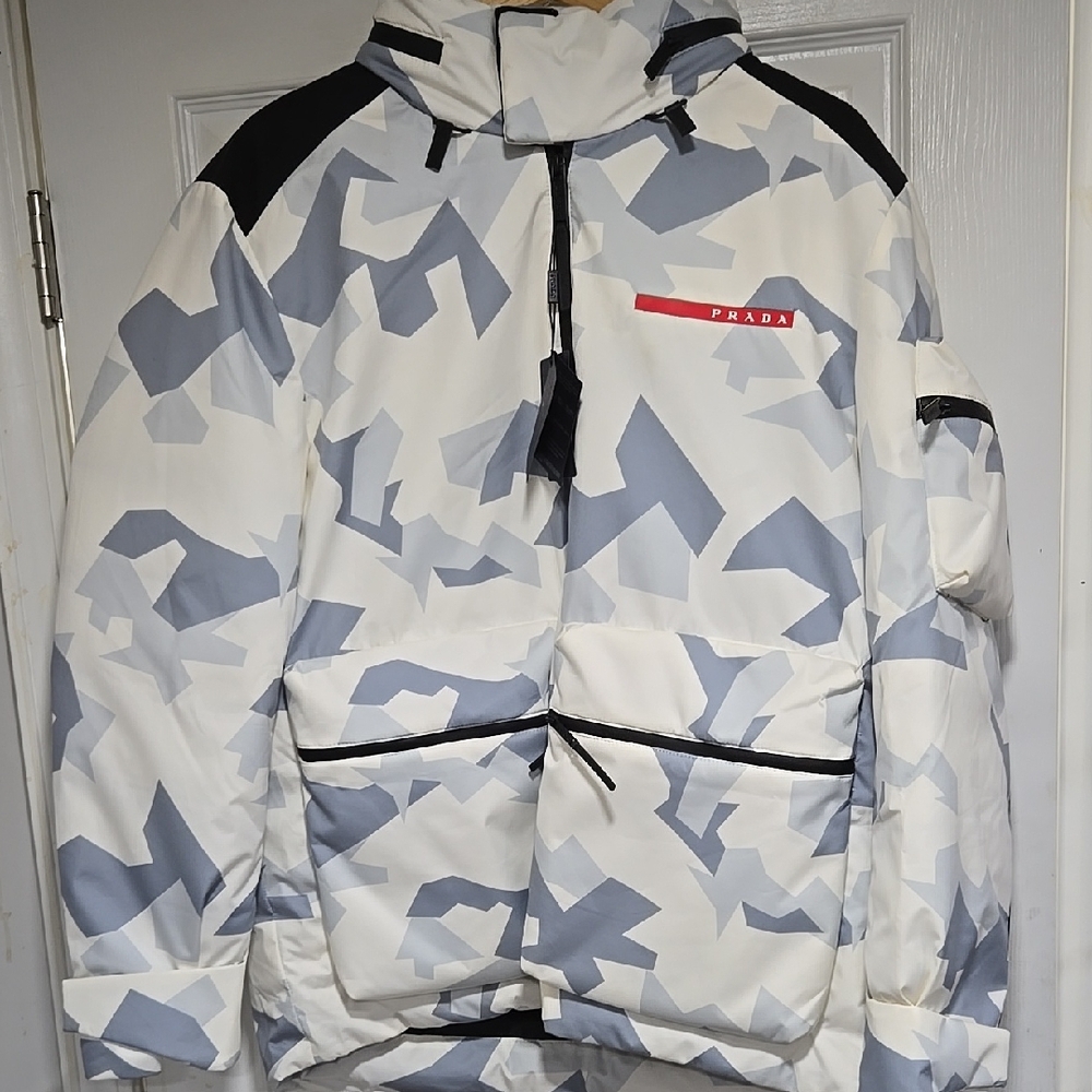 Prada Camouflage Puffer Jacket